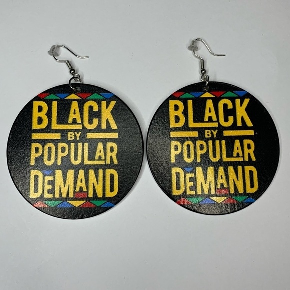 K) Set of 3 Black Girl Earring - Picture 5 of 9